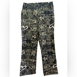Maria Gabrielle New York Graphic Camo Pants XL Y2K Streetwear Made USA